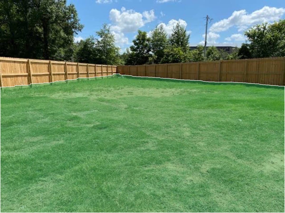 Selected: the lawn